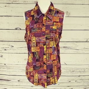 Harley Davidson License Plate Shirt Size M